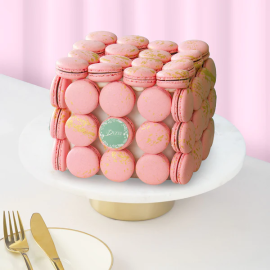 Le Cube Macaron Cake by Bizu