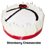 Strawberry Cheesecake Dome by Bake & Churn