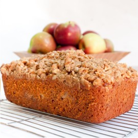 apple crumble loaf by purple oven
