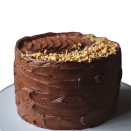 chocolate honeycomb crunch cake by purple oven