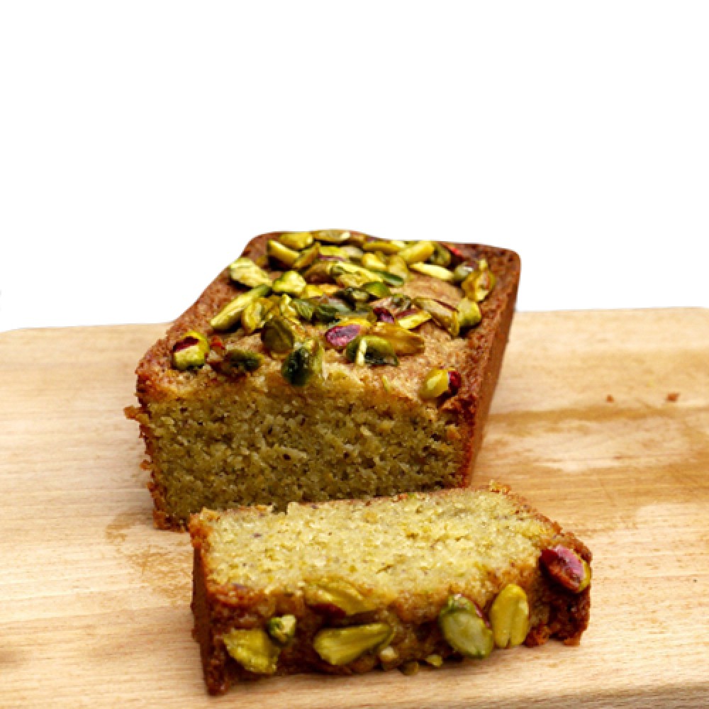 pistachio lime loaf by purple oven