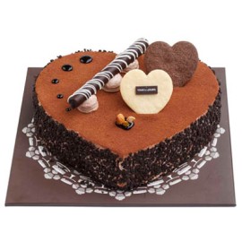 Chocolate Crunch Heart Cake by Tous les Jours