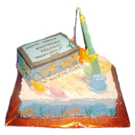 Fishing Birthday Cake by Kings Bakeshop