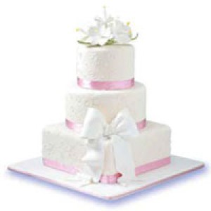 White Gumamela Cake by Red Ribbon