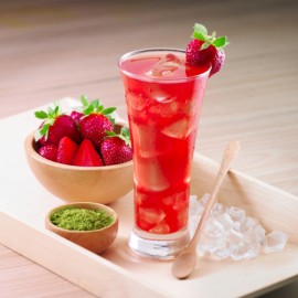 Strawberry Iced Tea by Mrs. Fields